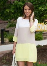Tricolor Casual Dress