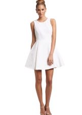 Flared dress with pleated skirt