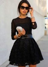 Dress flared from the waist