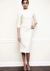 Formal sheath wedding dress with sleeves