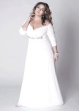 High-waisted dress for plump