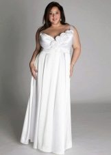 High-waisted dress for plump