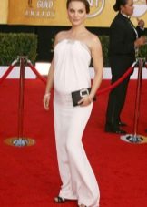 White knitted maternity dress