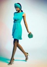 knitted green dress short