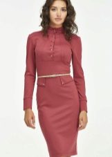 Stand-up collar dress