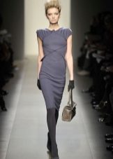 Gray dress with wing sleeves