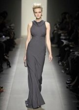 Floor-length collar dress
