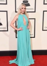 Dress with a deep neckline