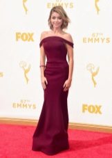 burgundy spring dress