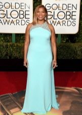 Blue spring dress for the full