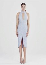 Short dress with a deep neckline