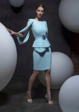 Summer dress with peplum