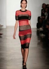 striped knitted summer dress