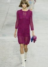 knitted summer dress mesh