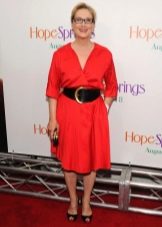 Summer dress for women 50 years red