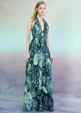 Summer dress with floor print