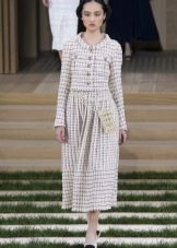 Warm tweed autumn dress