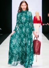 Autumn chiffon dress