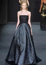 Long bandeau evening dress