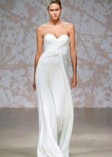 Long Wrap Bustier Dress