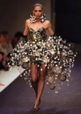 Lush dress made of scrap materials