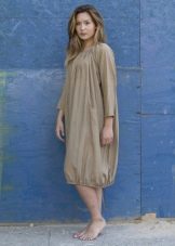 Simple cut bag dress for overweight