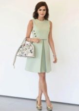 Wedge sandals to a dress for a corporate party