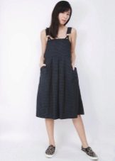 Dress-sundress with a loose skirt on a naked body