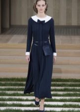 Medium long wool dress