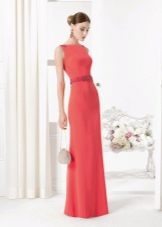 Robe longue en crêpe de Chine