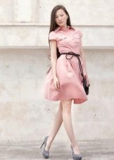 Robe chemise en crêpe de Chine
