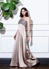 Robe crêpe de Chine beige