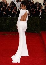 Long dress with plunging back