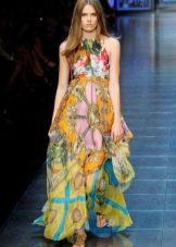 Boho glamor dress colored