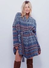 Boho style woolen dress