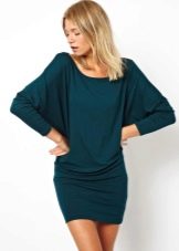 80s Bat Dress Green