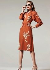 Dress in the style of the 40s with sleeves