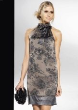Retro dress with halter neckline short
