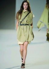 Retro short safari dress