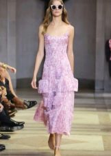 Summer tiered fitted dress