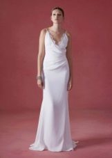 Straight fitted wedding dress