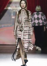 Striped fitted shirt dress