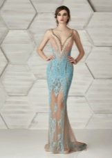 Fitted dress mermaid beige