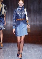 Denim winter dress