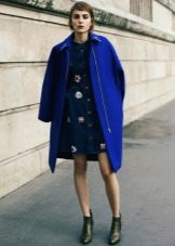 Short denim winter dress