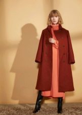 Coat under a winter dress