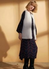 vest under the winter dress