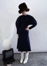 Batwing Sleeve Winter Dress