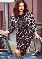 Winter dress for plump print