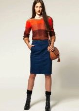 denim pencil skirt everyday